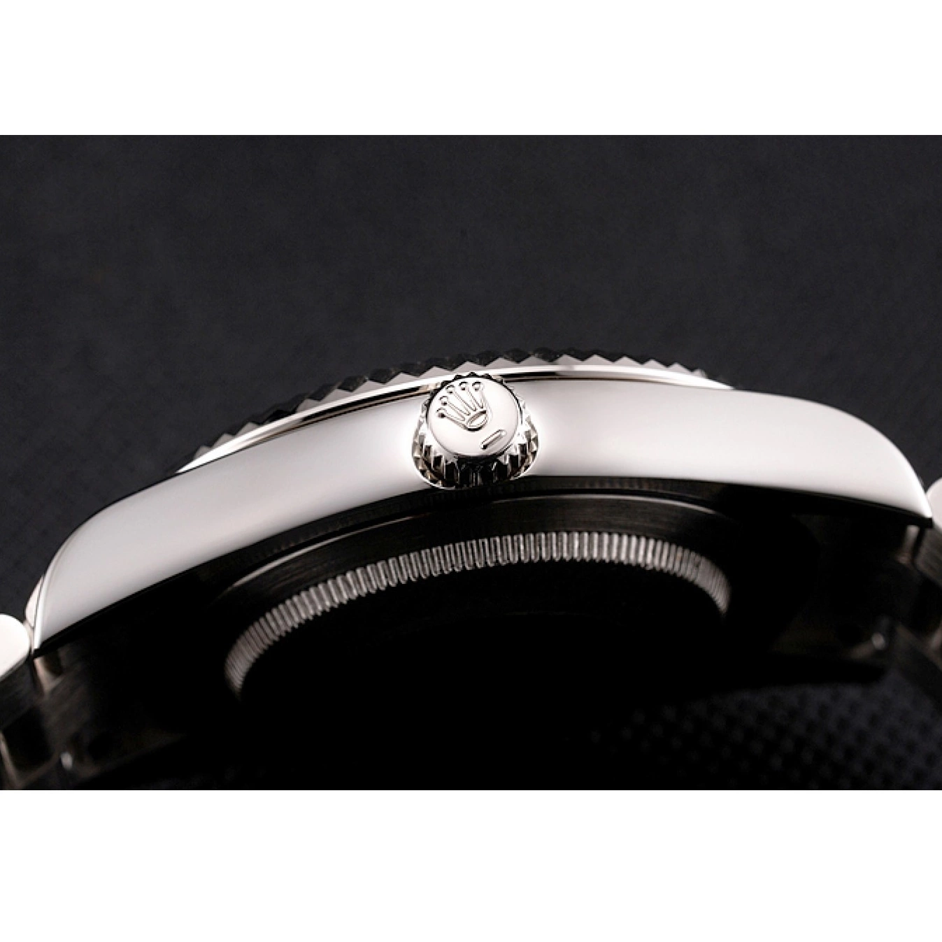 Aaa replica watch Dial Datejust Stainless Rolex Steel Case And Black Numerals Roman Bracelet Swiss 0516